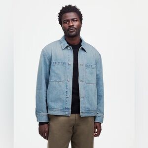 NWOT Madewell Denim Shirt-Jacket in Jamestown Wash - Medium - Blue